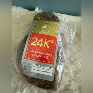 24K Weavable Hair Extension Light Brown 100% Human Hair